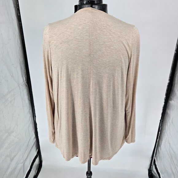 6125-15 Torrid Drape Cardigan long sleeve Super Soft Knit SIZE 1 12/14 Large - Picture 3 of 4